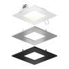 Dals 6 Inch Square LED Recessed Panel Light with Multi Trim SPN6SQ-CC-3T